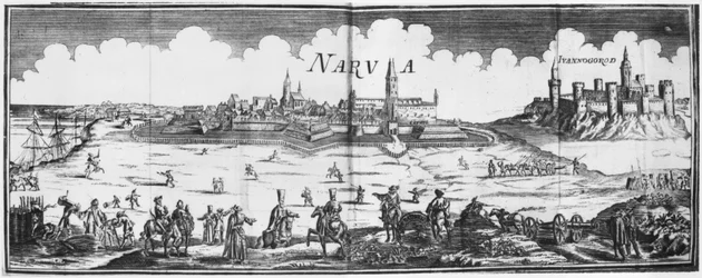 The Russian army besieging Narva in 1700